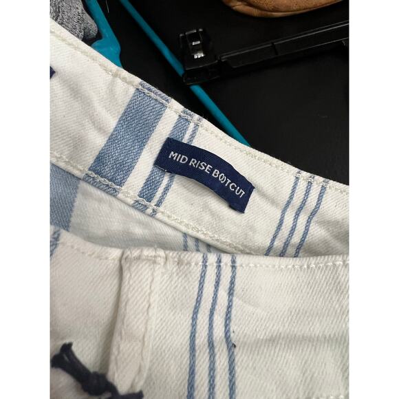 NWT Chaps Mid Rise Bootcut Light Blue Stripe Jeans Size 14 - Picture 5 of 7